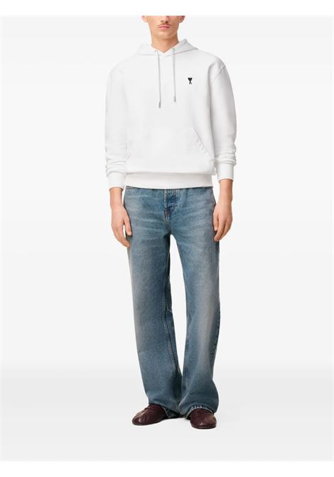 adc hoodie man white AMI PARIS | HSW764.730100